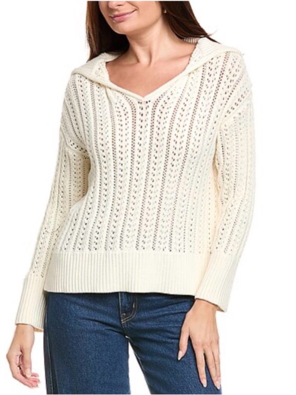 Tommy Bahama Zoe Johnny Collar Sweater